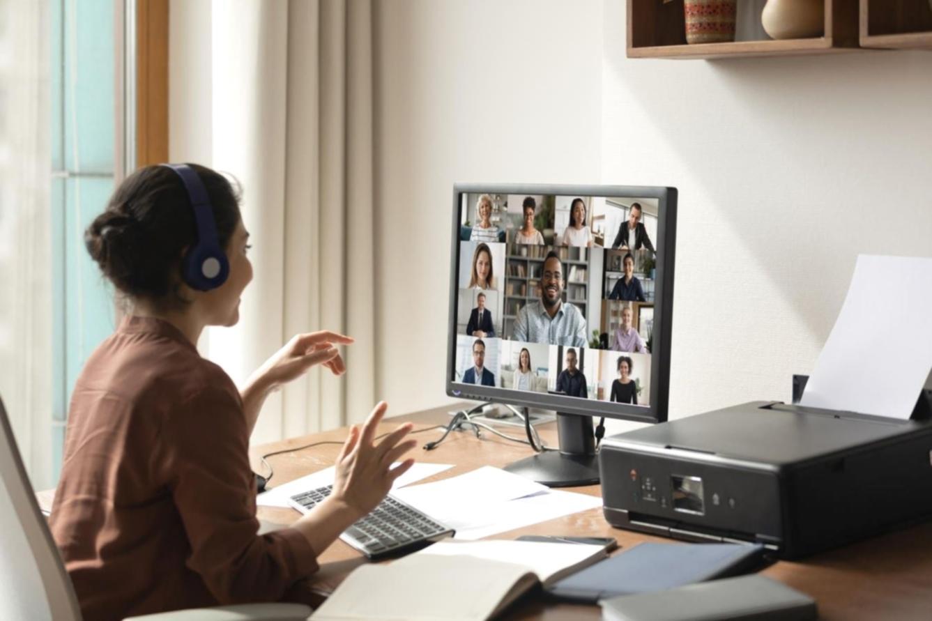 Business professional reviewing automated risk assessment results